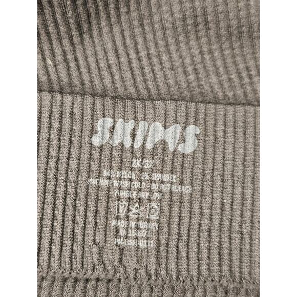 SKIMS Ribbed Highwaist Shorts Shapewear Size 2X 3X Chocolate Brown NWOT Set Of 2 - Picture 4 of 4